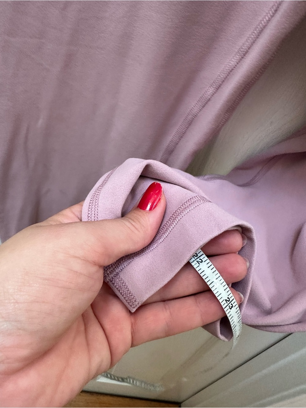 Lululemon Align Crop 21" *Cross Waist Pink Taupe leggings 12 - Picture 5 of 6